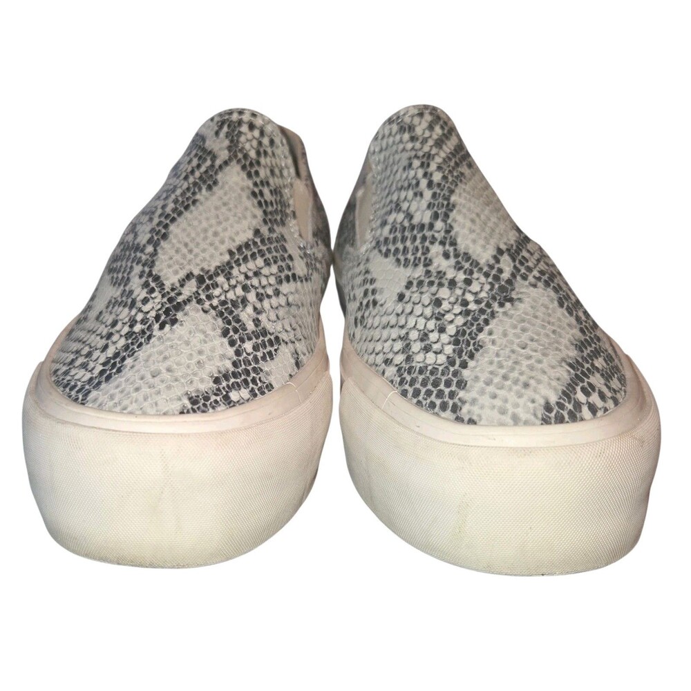 Seavees Women Sz 8 Baja Platform Mulholland Snake Skin Embossed Leather Sneakers - Picture 3 of 9